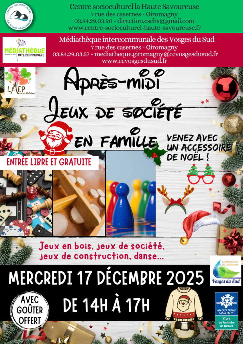Jeux de société en famille spécial Noël