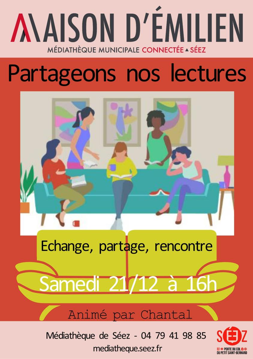 Partagez vos lectures à la médiathèque