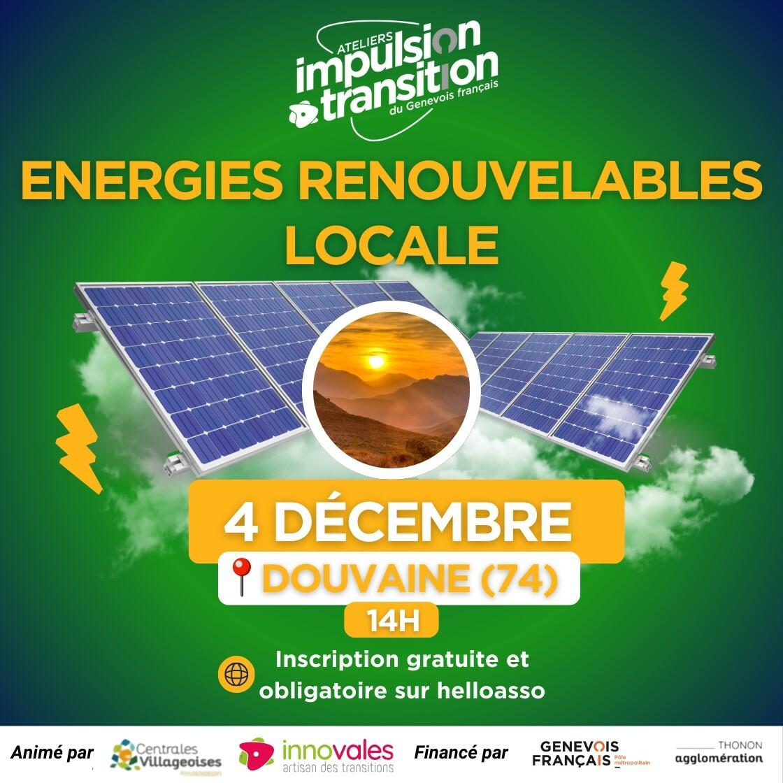 Formation sur les énergies renouvelables locales (EnR)