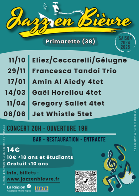 Jazz -en-Bièvre - AMIN AL AIEDY 4tet à Primarette