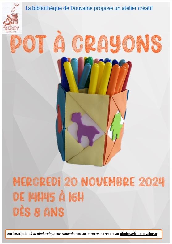 Atelier Pot à crayon