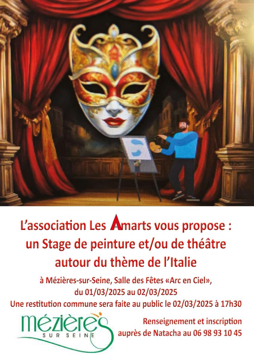 🎭🎨 Stage créatif - Les Amarts 🇮🇹