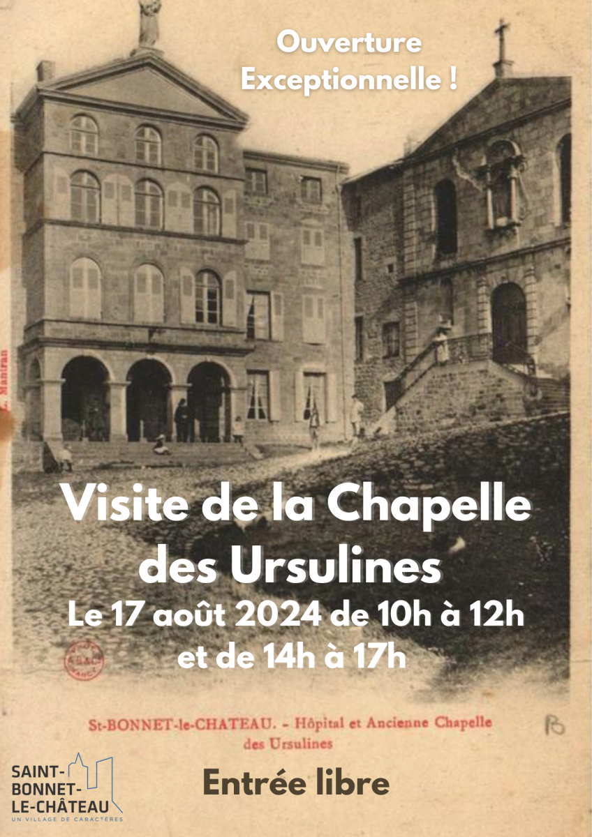 Ouverture  Chapelle des Ursulines