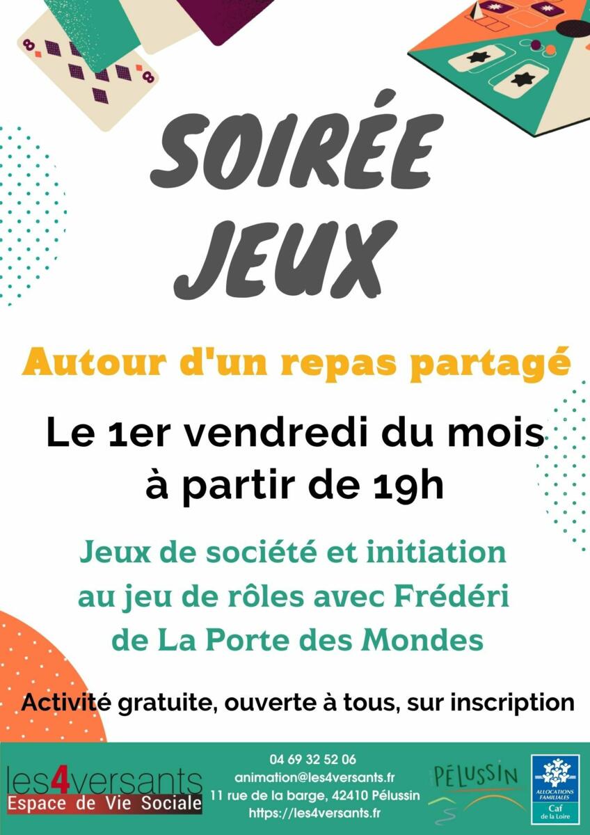 Soirée jeux à l’EVS Les 4 Versants