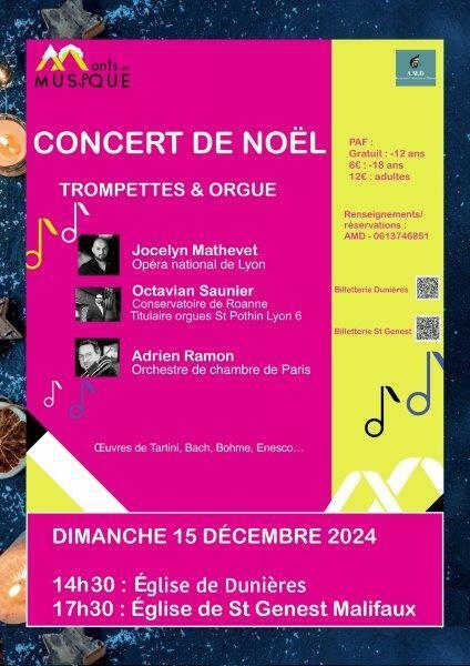 Concerts exceptionnels trompettes et orgue.