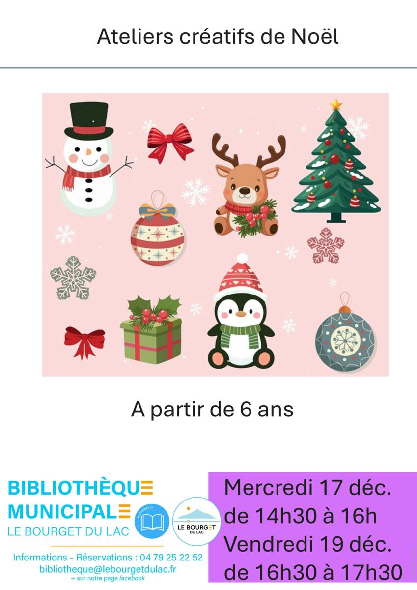 Bibliothèque Municipale : Atelier Créatif de Noël