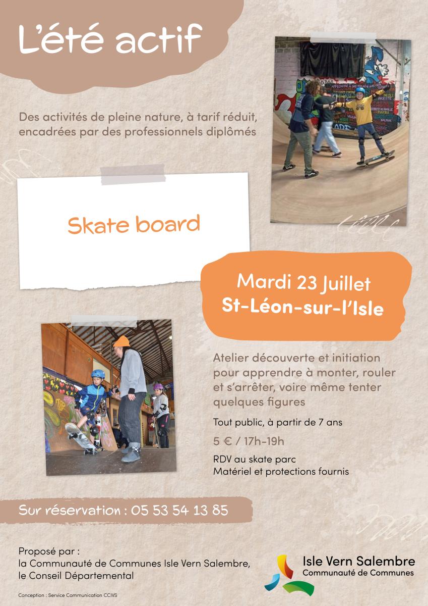 Eté actif : Skate - ST LEON SUR L’ISLE