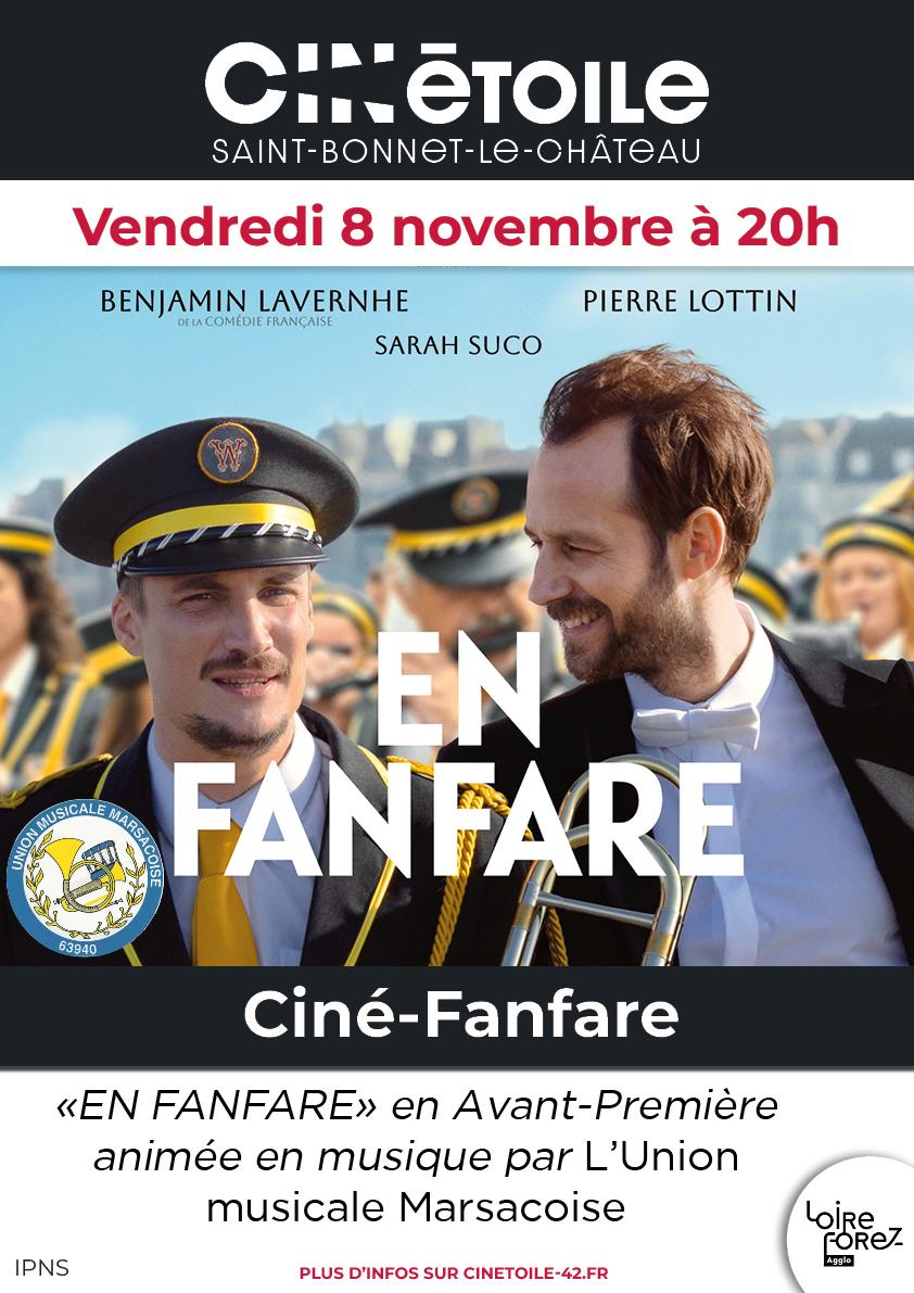 Ciné-Fanfare avec le film En Fanfare à St Bonnet Le Château