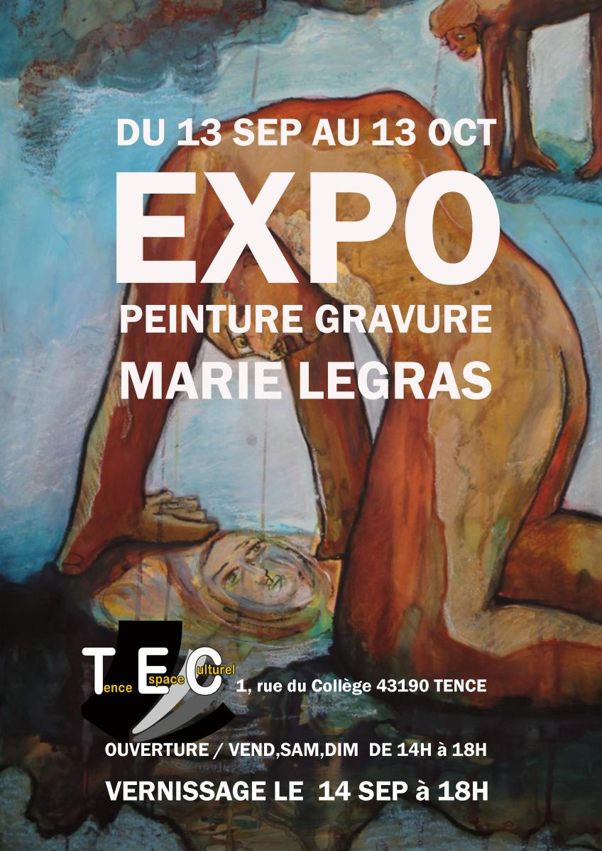 Expo peinture gravure Marie LEGRAS