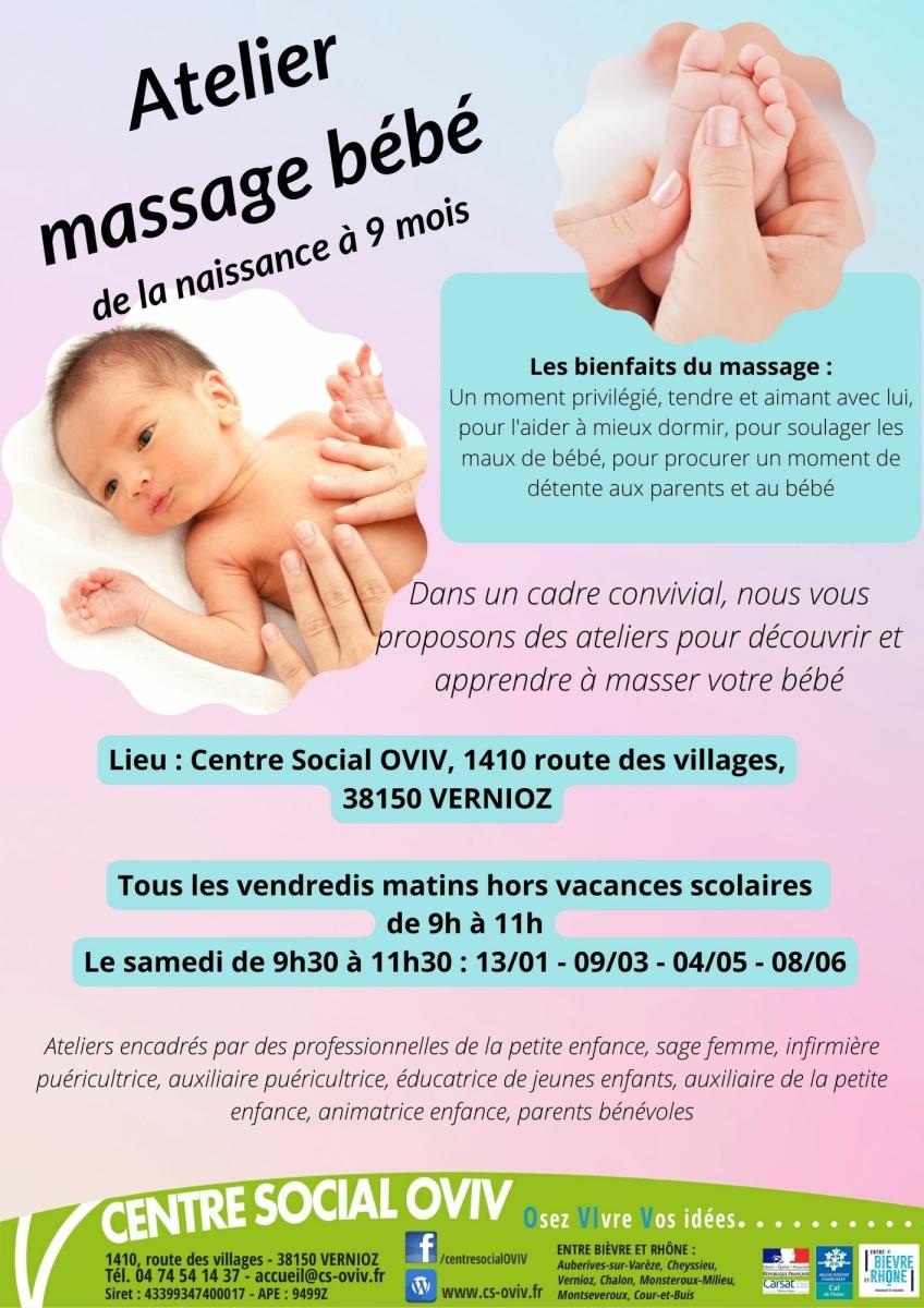 Atelier massage et portage Bébé - OVIV