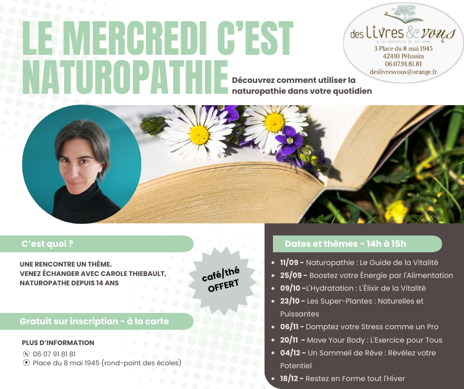 Atelier naturopathie : Restez en forme tout l'hiver