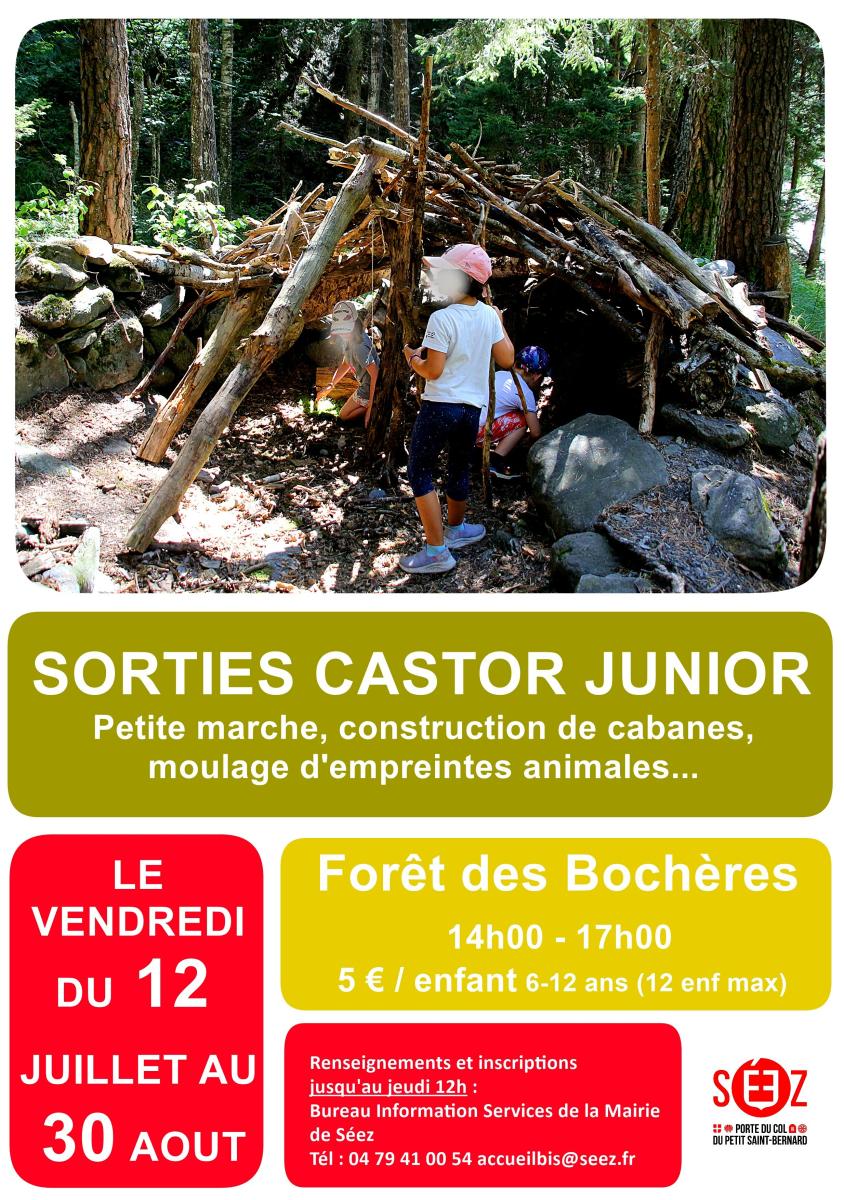 Sorties "Castor Junior" pour les enfants de 6 à 12 ans