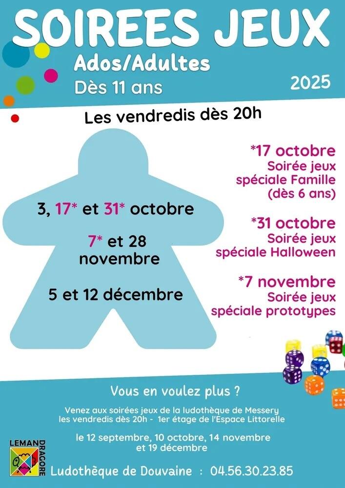 Soirée Jeux de la Ludothèque