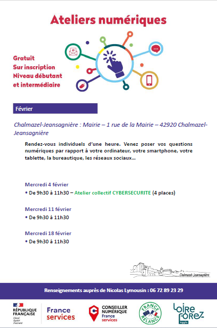 Atelier numérique Chalmazel