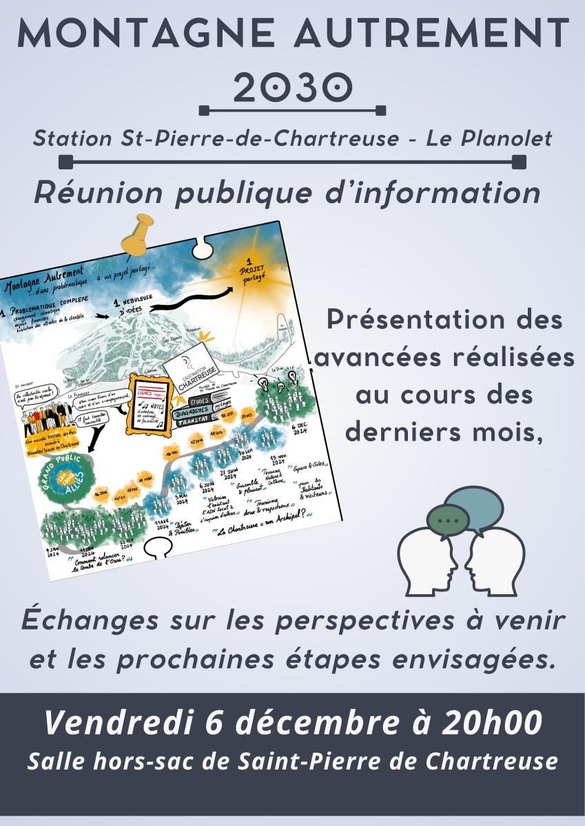 RÉUNION PUBLIQUE "MONTAGNE AUTREMENT 2030"