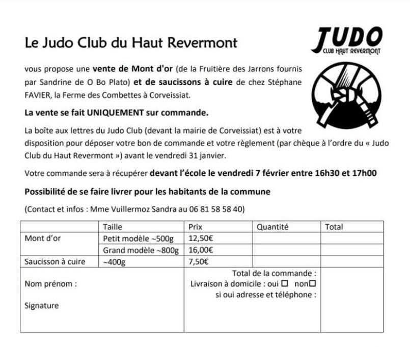 Vente de Mont d'Or et saucisson à cuire - JCHR