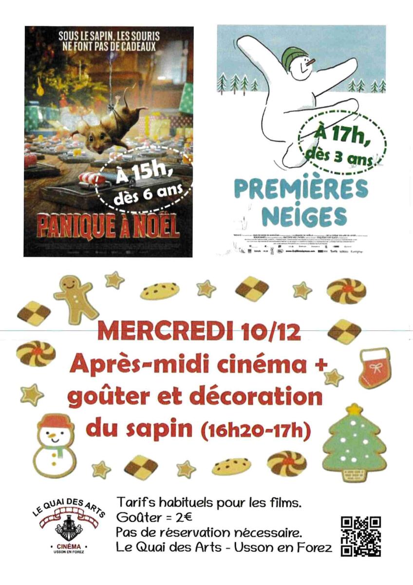 Après-midi cinéma + goûter et décoration du sapin