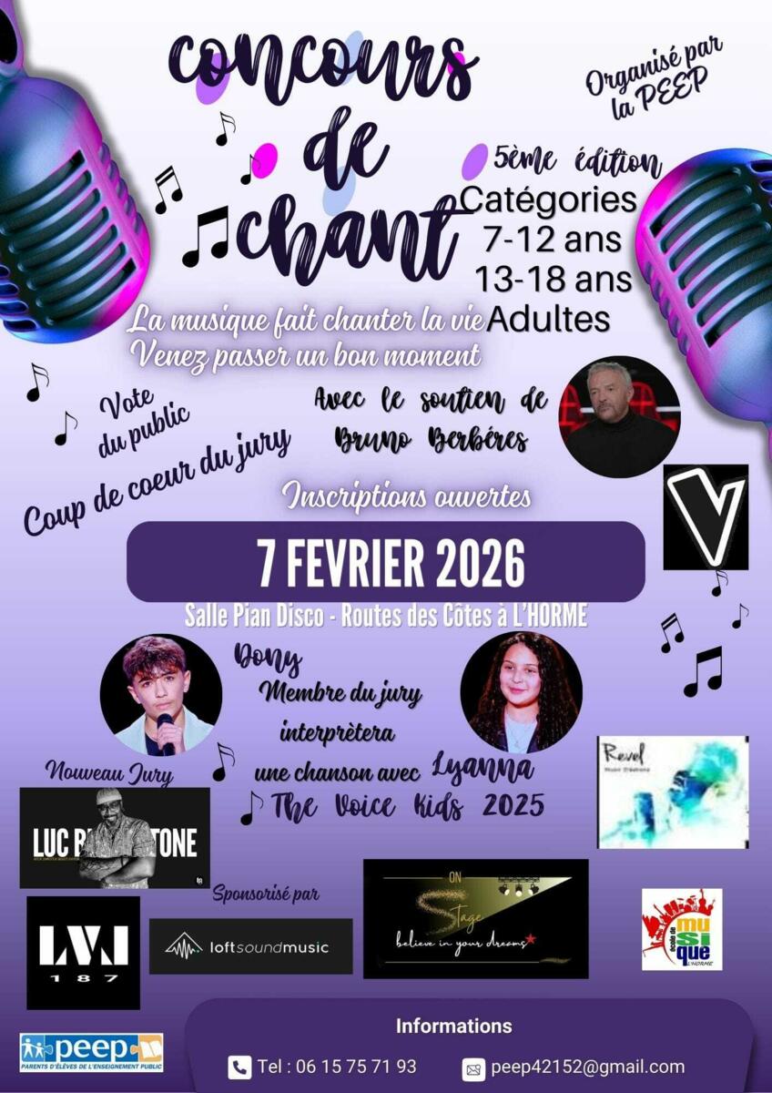 🎤 Concours de chant