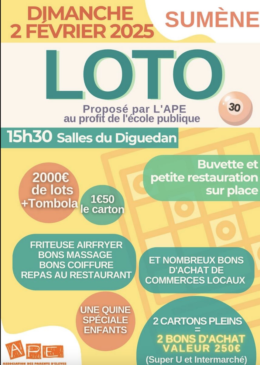 Loto APE de l'école publique