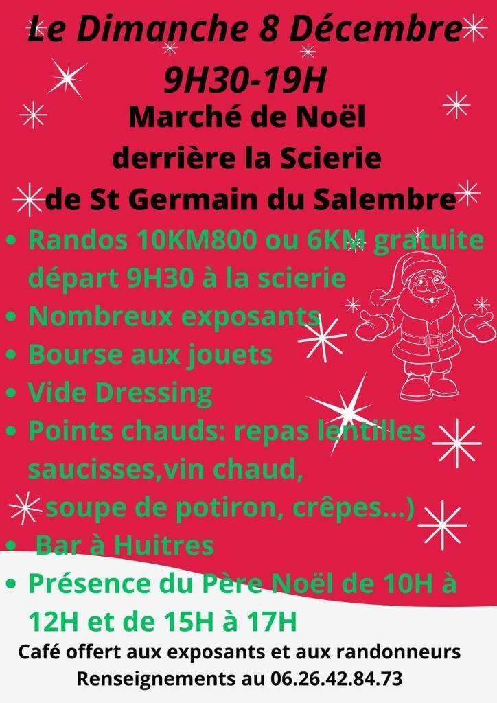 Marché de Noël  ST GERMAIN DU SALEMBRE