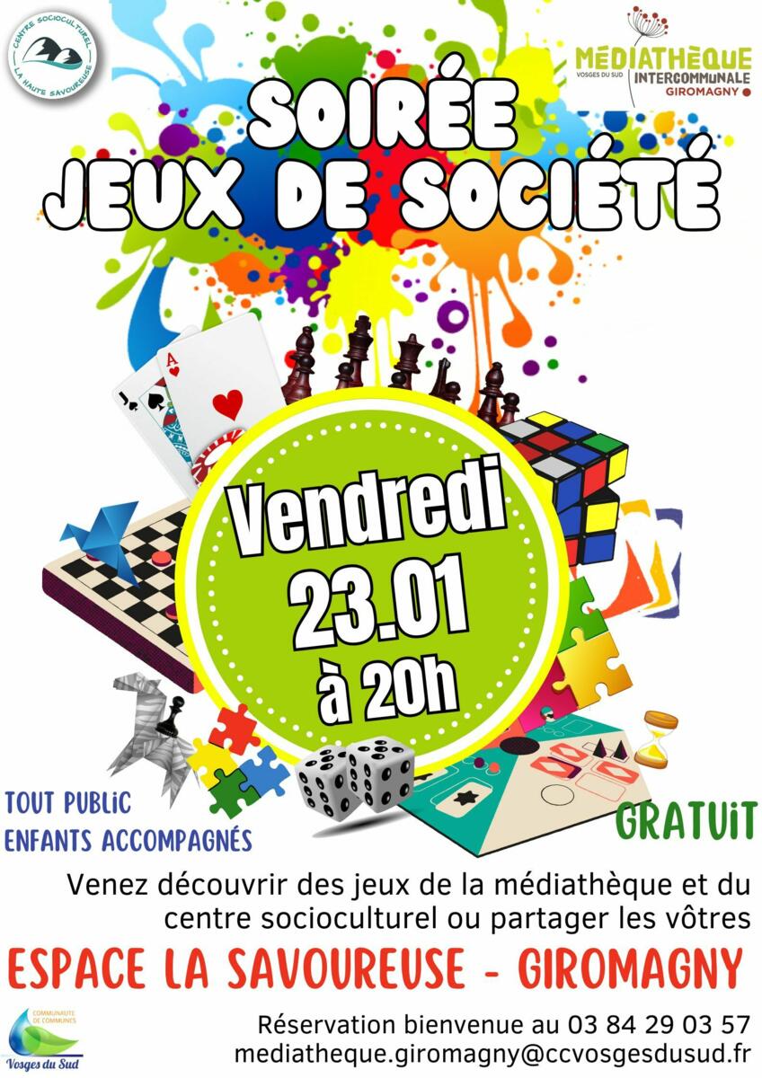 Soirée jeux de société