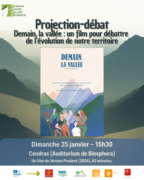 𝐏𝐫𝐨𝐣𝐞𝐜𝐭𝐢𝐨𝐧 𝐝𝐮 𝐟𝐢𝐥𝐦 𝑫𝒆𝒎𝒂𝒊𝒏, 𝒍𝒂 𝒗𝒂𝒍𝒍𝒆́𝒆, 𝐥𝐞 𝟐𝟓 𝐣𝐚𝐧𝐯𝐢𝐞𝐫 (𝟏𝟓𝐡𝟑𝟎) 𝐚̀ 𝐁𝐢𝐨𝐬𝐩𝐡𝐞𝐫𝐚