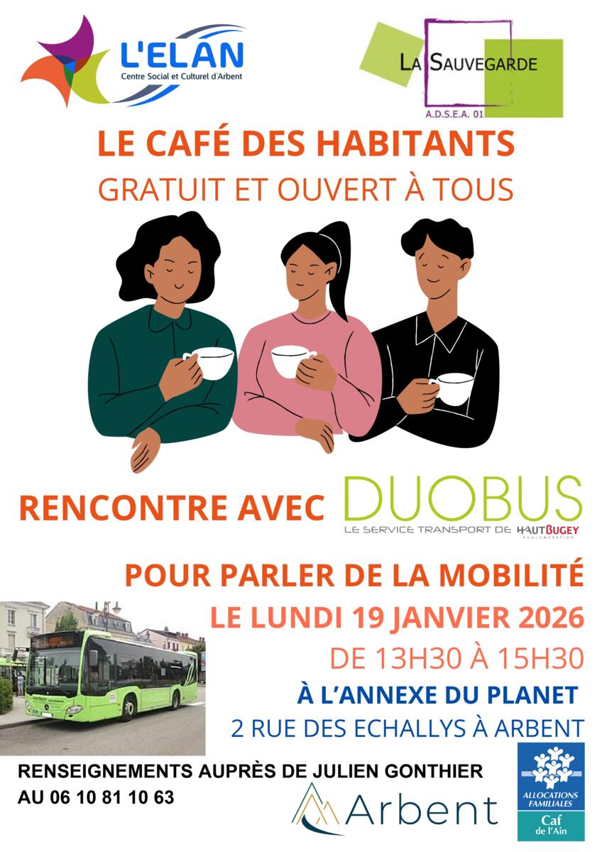 CENTRE SOCIAL & CULTUREL L'ELAN : CAFÉ HABITANTS