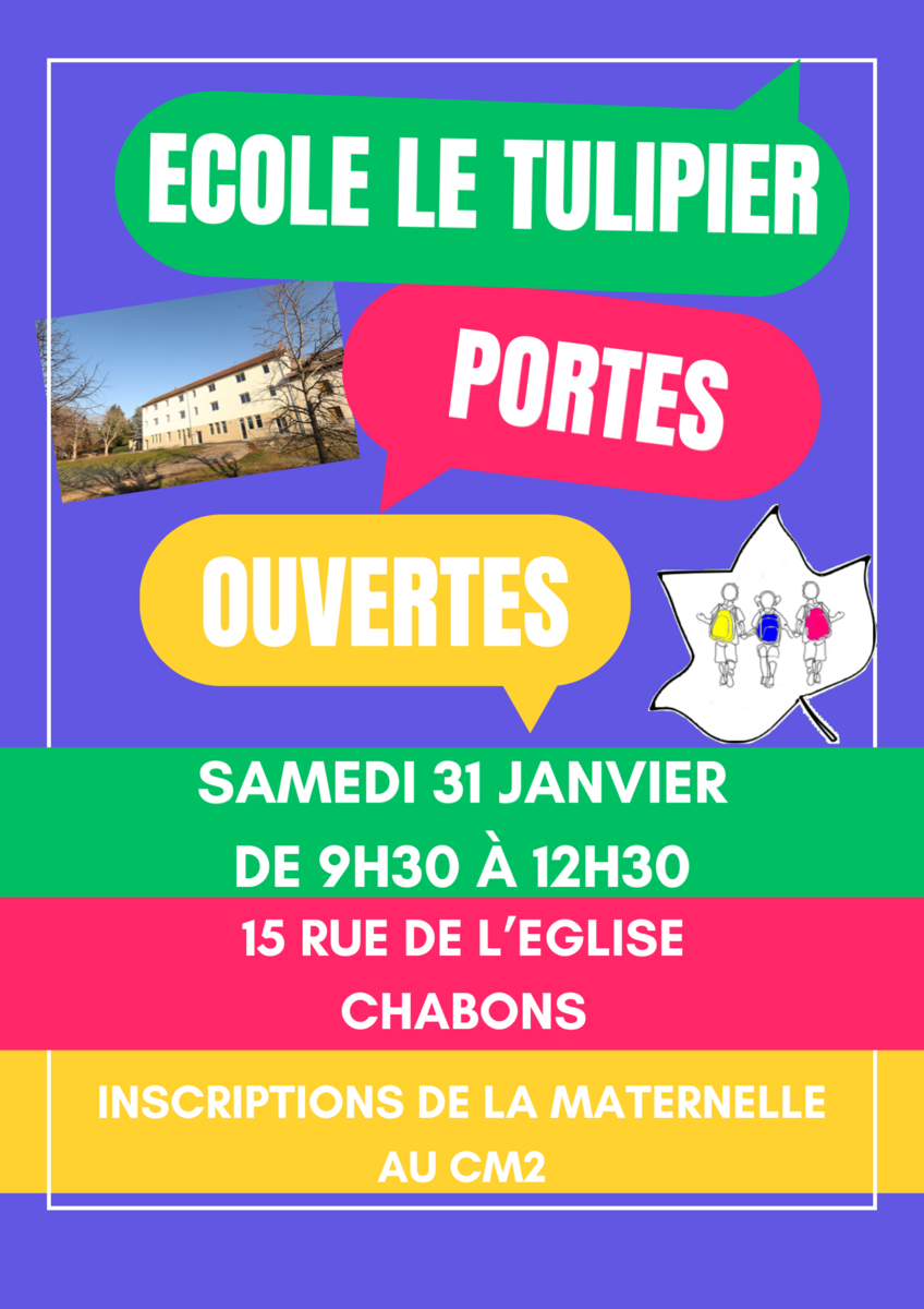 Portes Ouvertes Ecole Le Tulipier