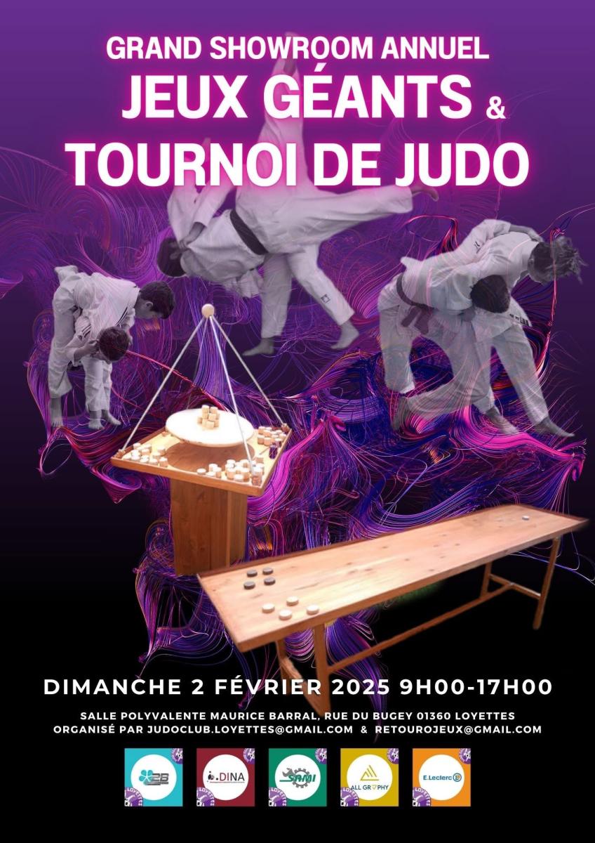 GRAND SHOWROOM ANNUEL JEUX GEANTS & TOURNOI DE JUDO