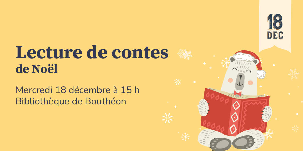 Lecture de contes de Noël – Bibliothèque de Bouthéon