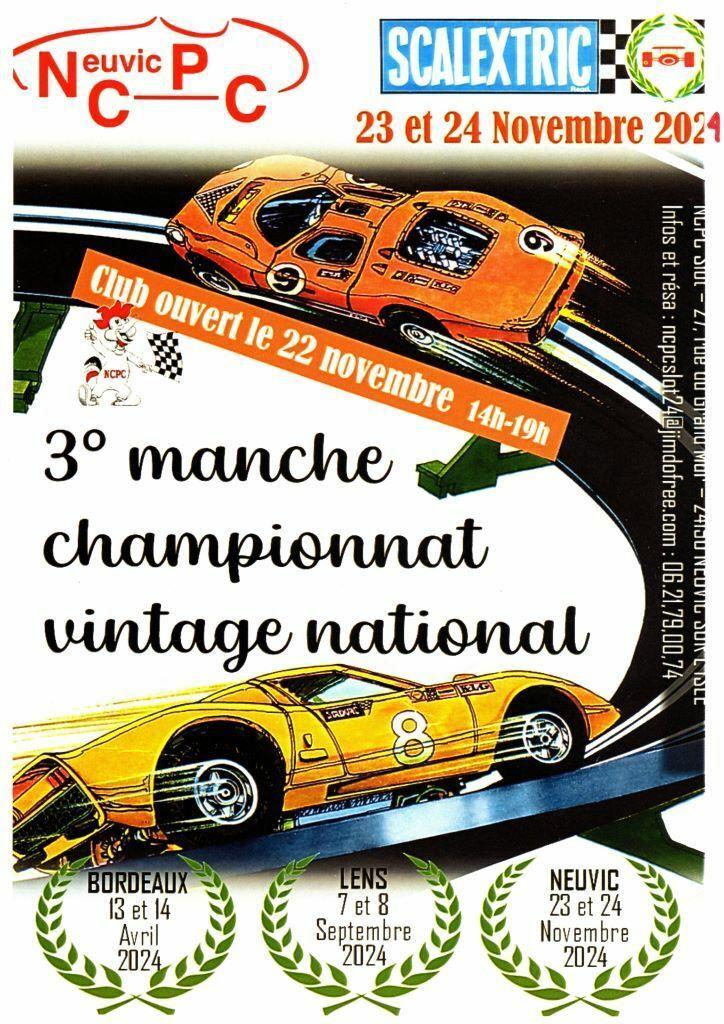 Championnat vintage national scalextric  - NEUVIC