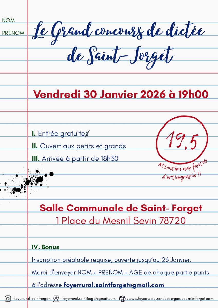 FOYER RURAL_Grand Concours de Dictée.