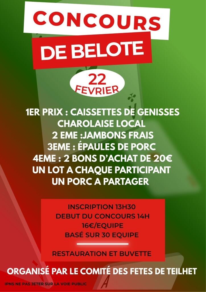 CONCOURS DE BELOTE