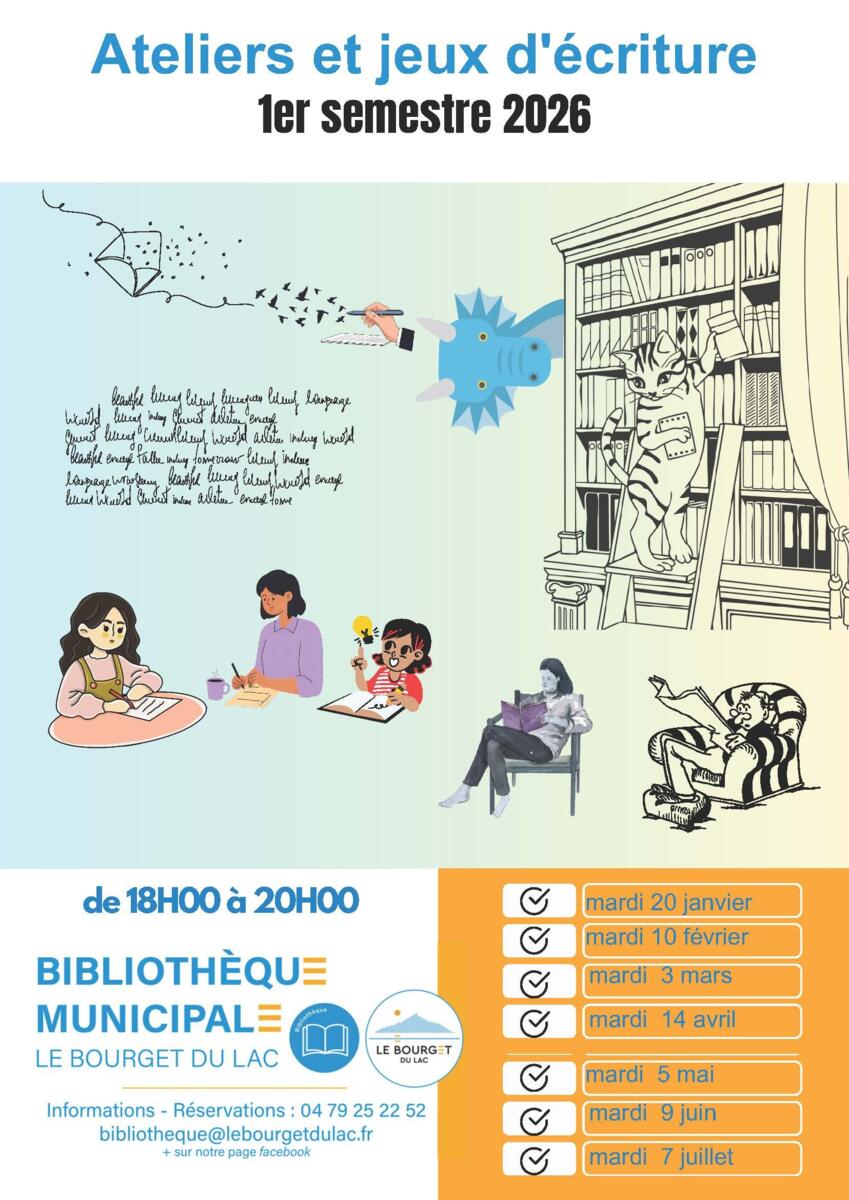 Bibliothèque municipale - Ateliers et jeux d'écriture