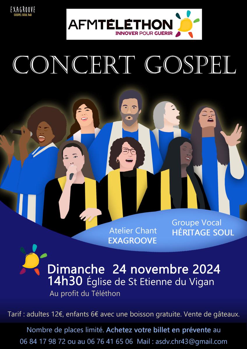 Concert Gospel au profit du Téléthon