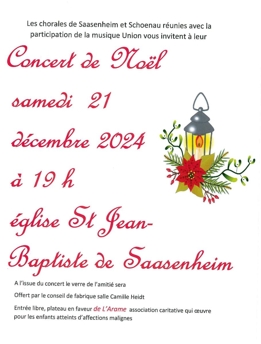 Concert de noël - SAASENHEIM