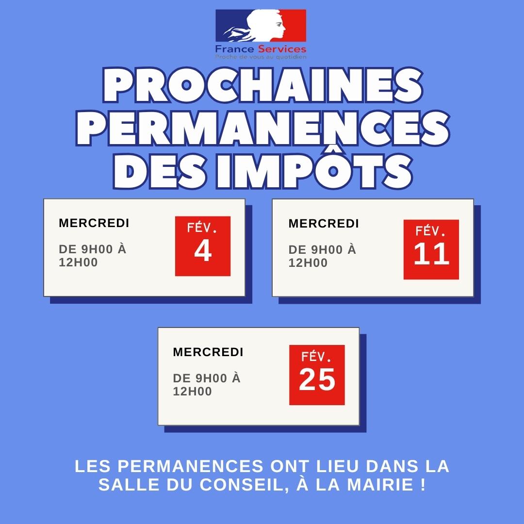 Permanences Impôts - Salle du conseil