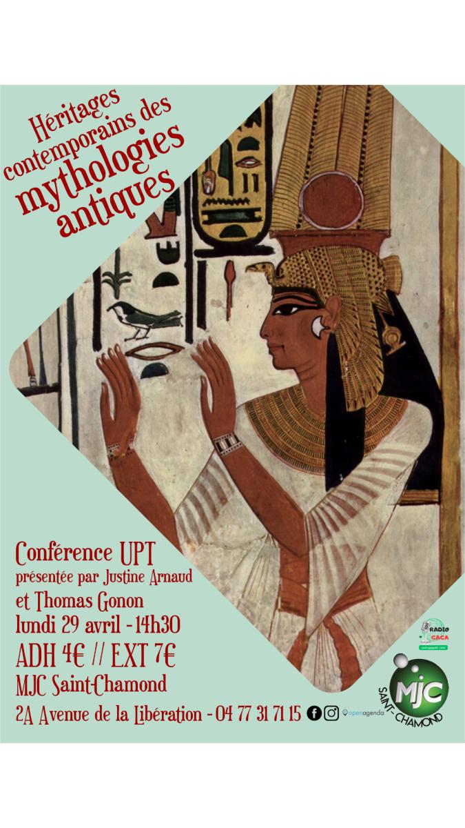 Conférence UPT – Héritages contemporains des mythologies antiques