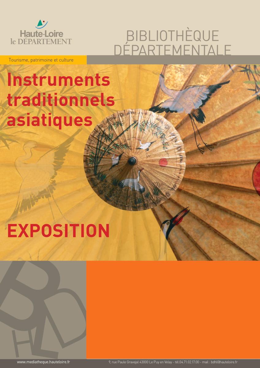 Exposition d'instruments d'Asie