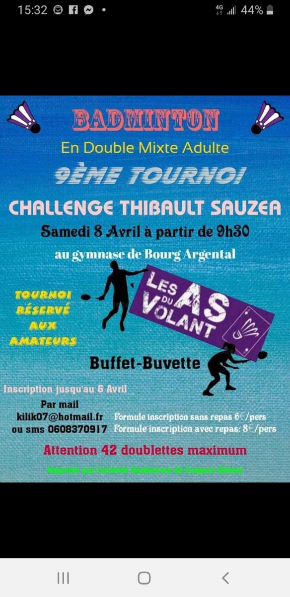 9ème tournoi "Challenge Thibault Sauzéa"