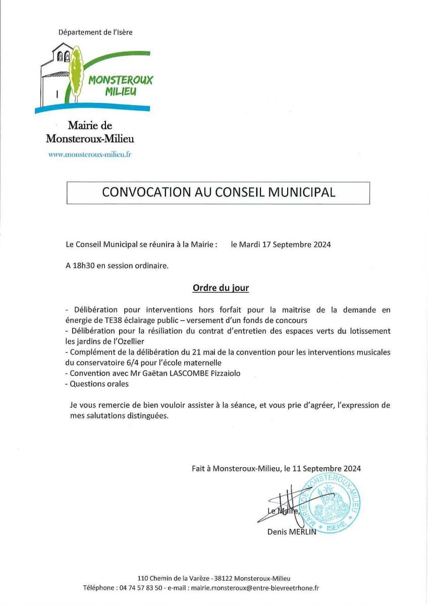 Conseil Municipal