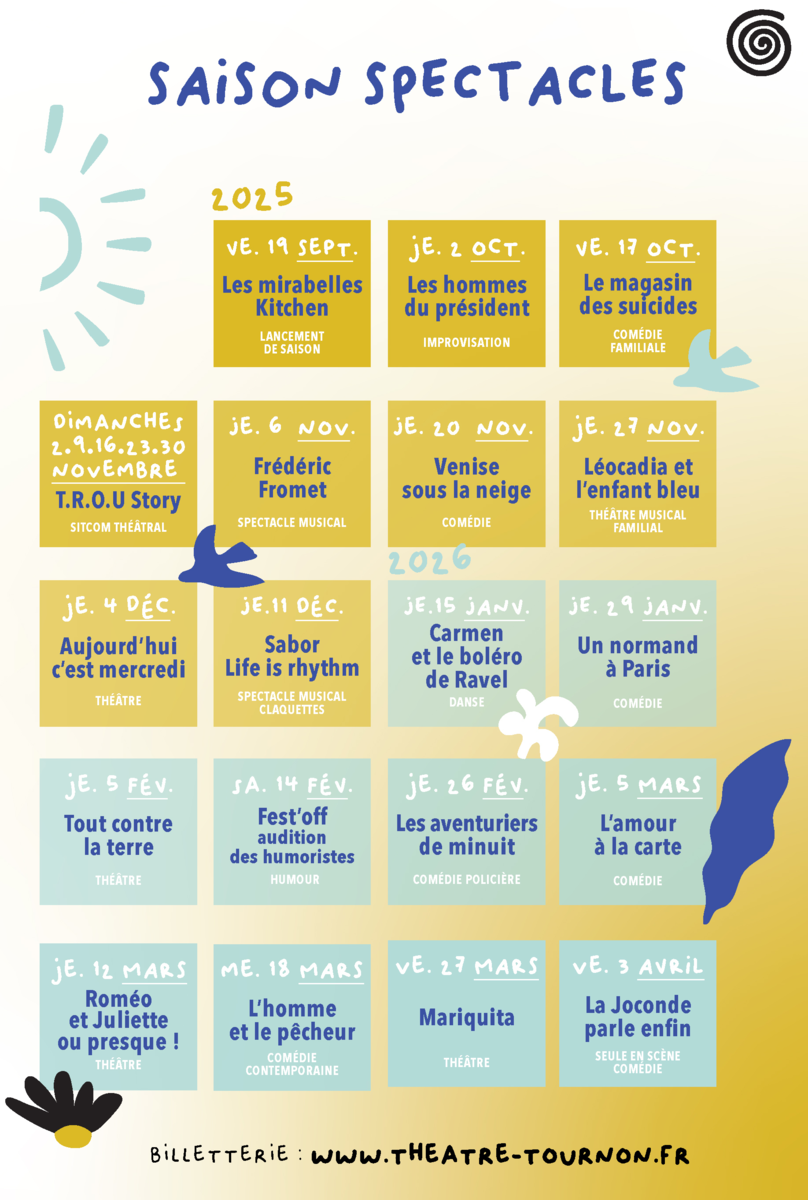 SAISON SPECTACLES 2025 2026