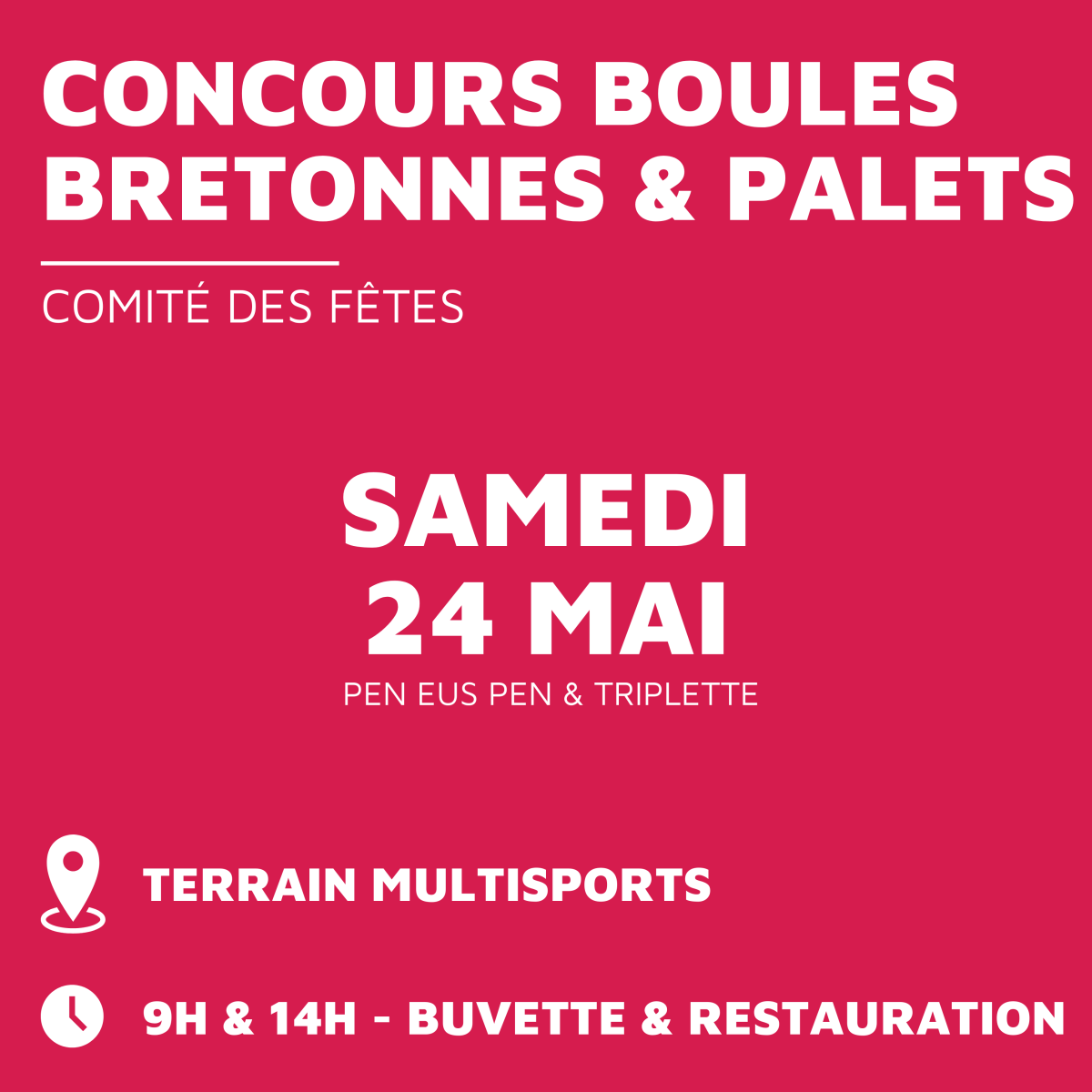 Boules Bretonnes & Palets - Comité des Fêtes