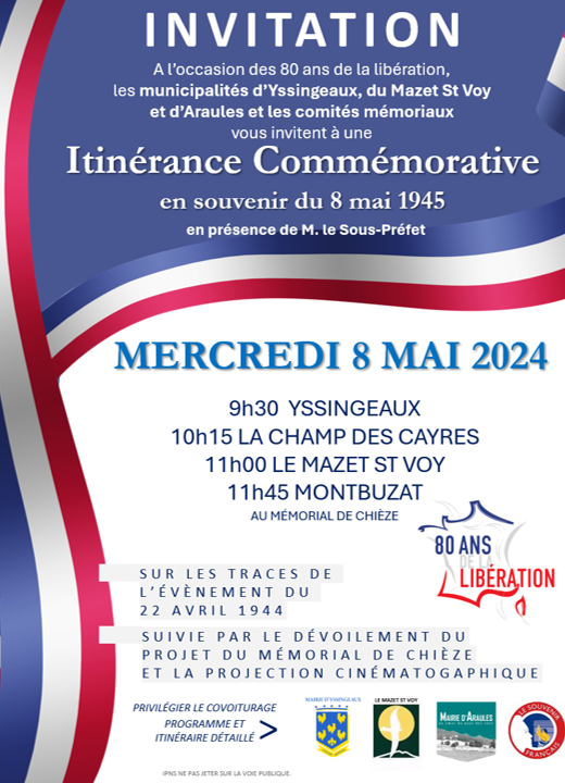 Itinérance Commémorative du 8 mai 2024