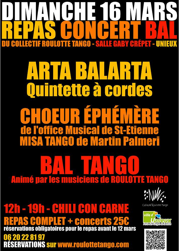 🎶 Repas-Concert-Bal Tango à Unieux ! 💃