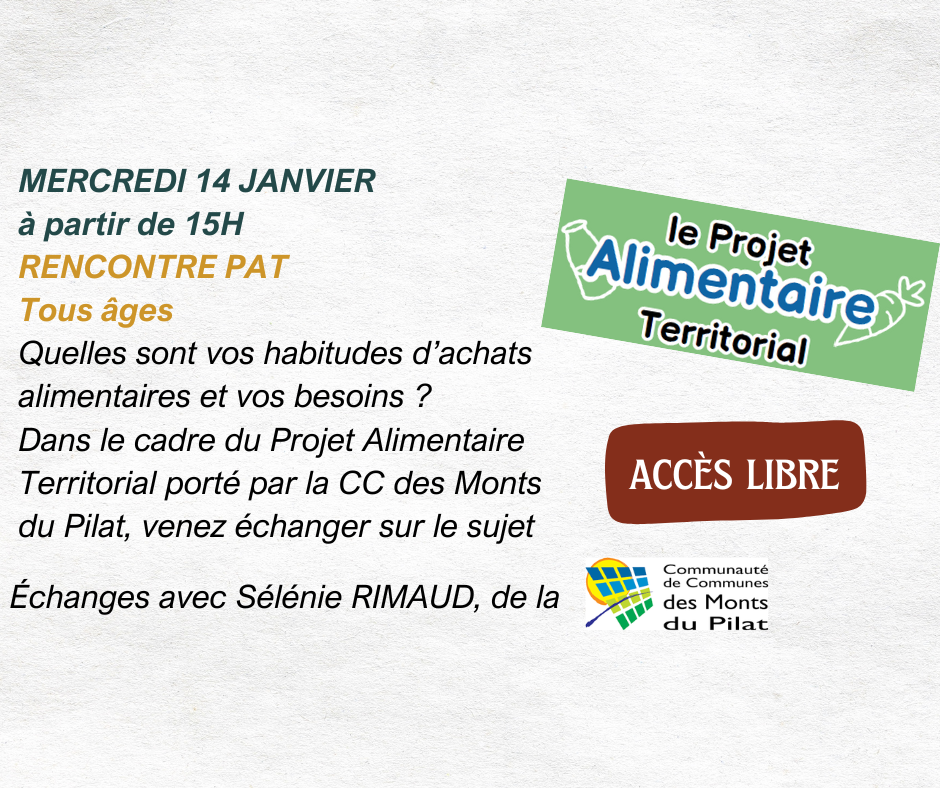 Rencontre PAT avec la CC des Monts du Pilat