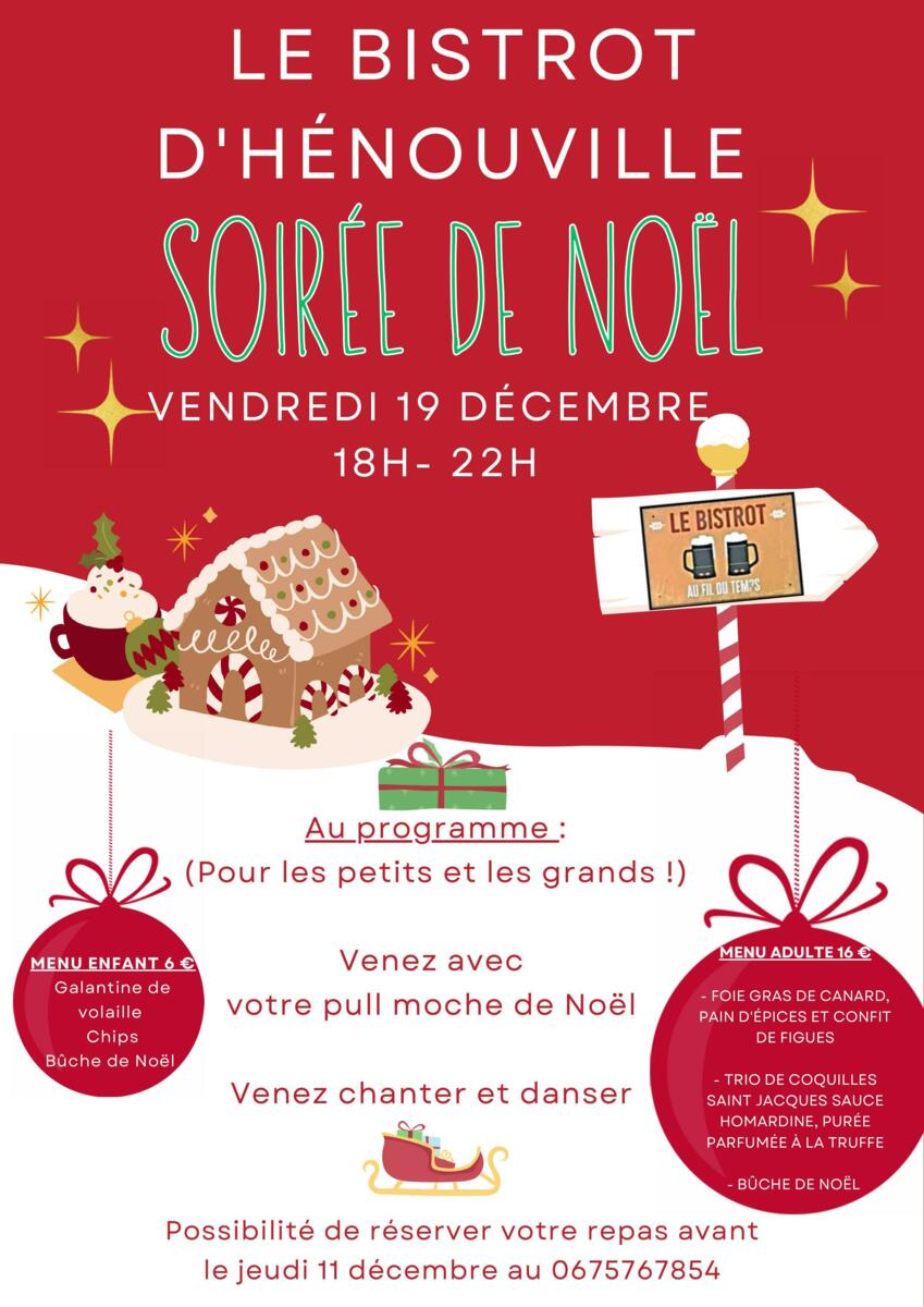 BISTROT - SOIRÉE DE NOËL