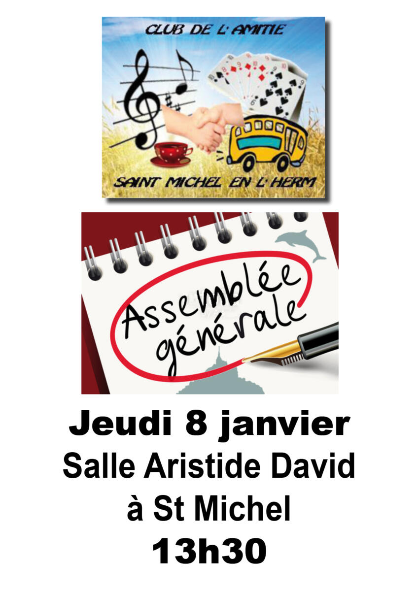 Assemblée générale Club de l'Amitié