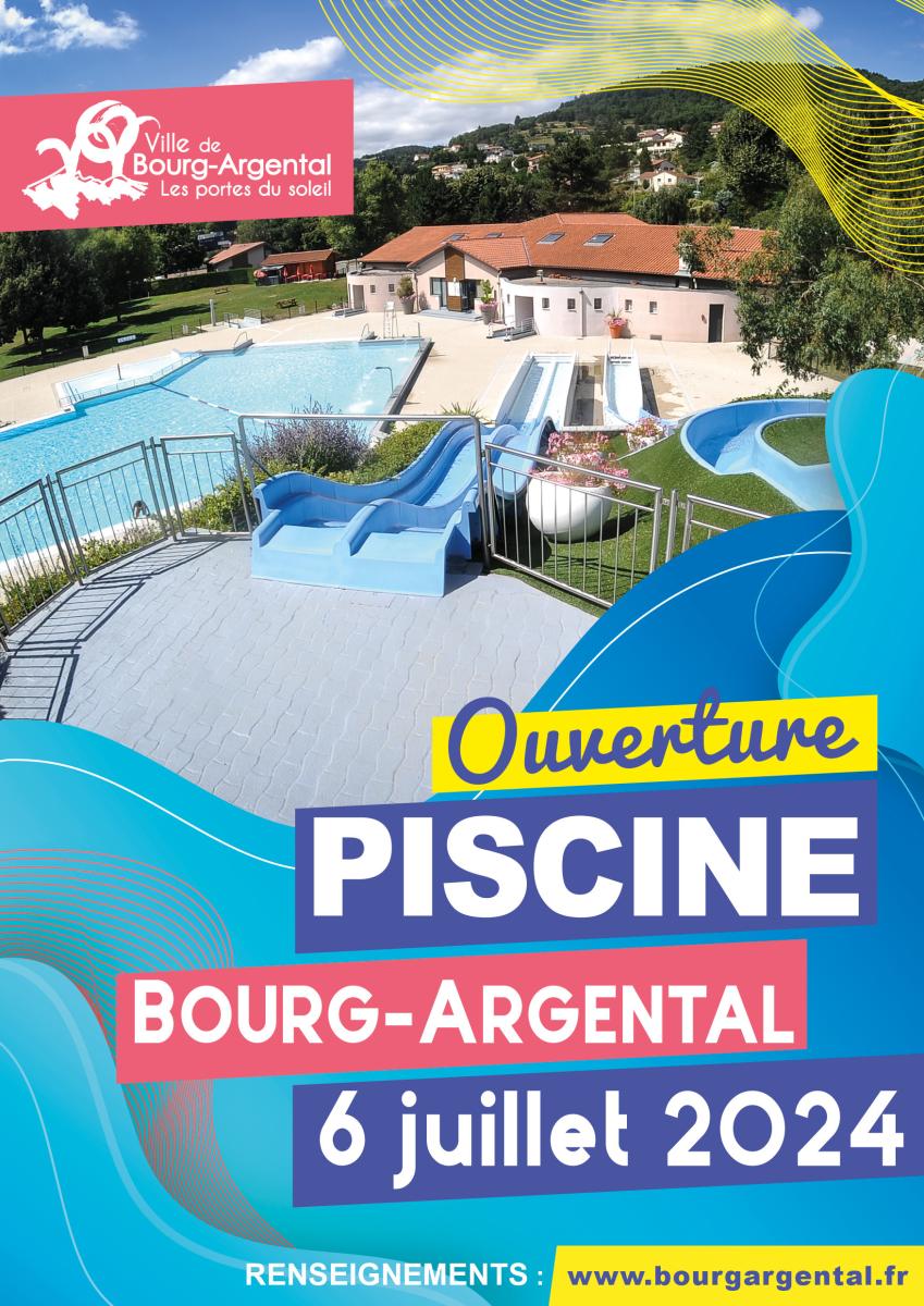 Ouverture estivale Piscine Bourg-Argental