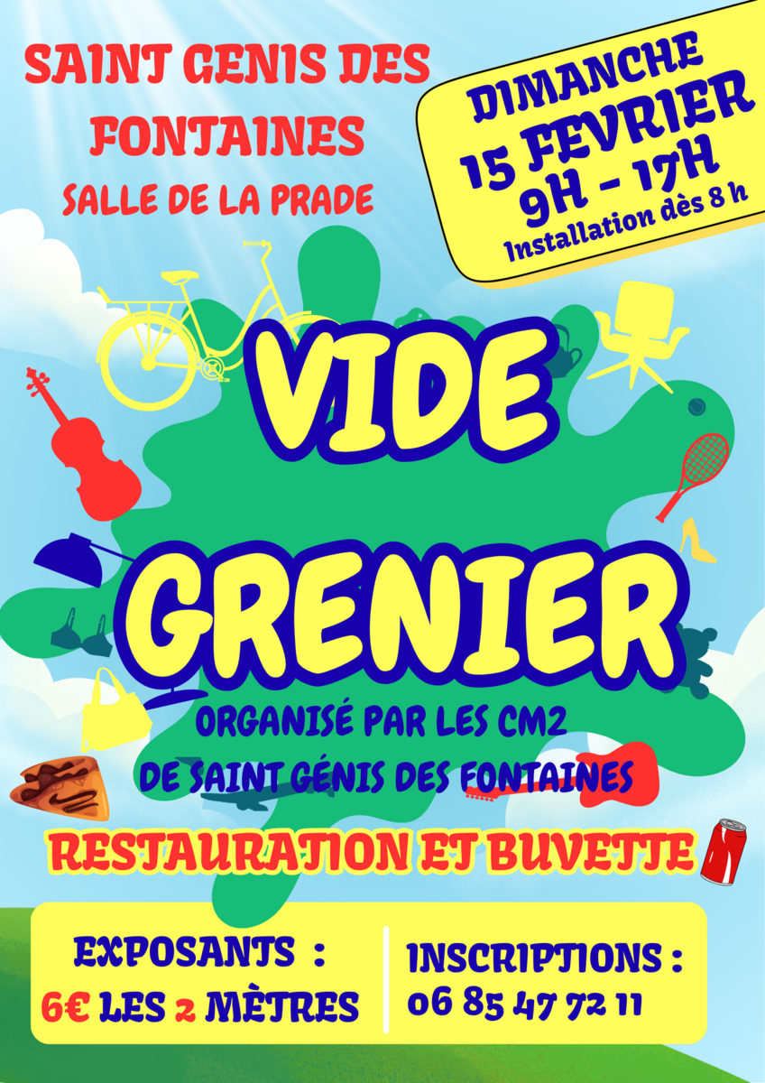 VIDE GRENIER DE L'ECOLE ELEMENTAIRE
